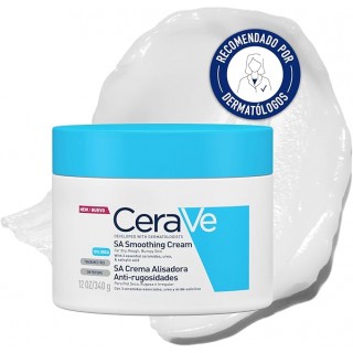 CeraVe SA Crema Alisadora Anti-Rugosidades de 340 g recomendada por dermatólogos
