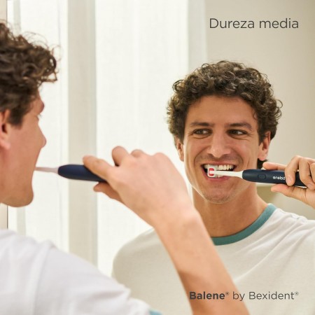 BEXIDENT BALENE CEPILLO DENTAL ELECTRICO SONICO DUAL DUREZA MEDIA COLOR AGUAMARINA