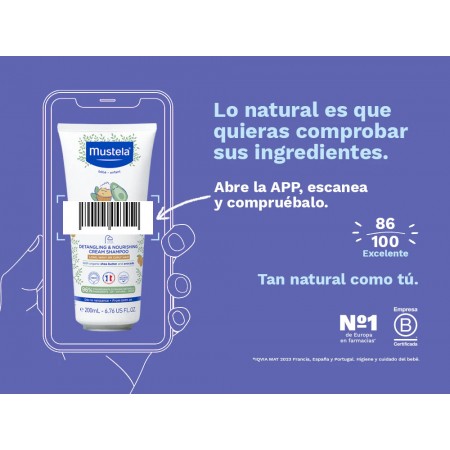 MUSTELA CHAMPU DESENREDANTE Y NUTRITIVO EN CREMA 200 ML