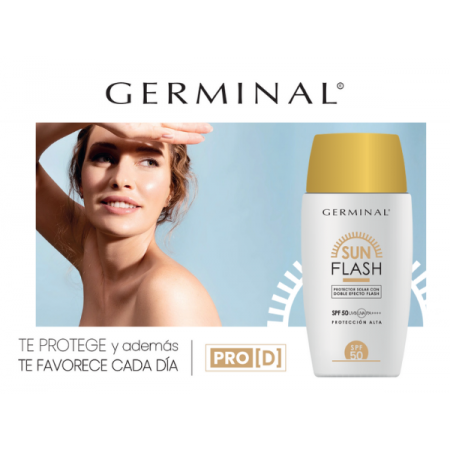 GERMINAL SUN FLASH SPF 50+ PROTECTOR SOLAR DOBLE EFECTO FLASH 50 ML