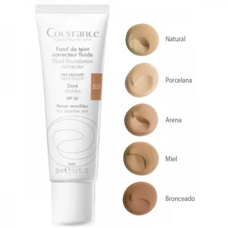 AVENE COUVRANCE MAQUILLAJE FLUIDO SPF20 DORE 5.0 DORADO 30 ML