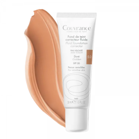 AVENE COUVRANCE MAQUILLAJE FLUIDO SPF20 DORE 5.0 DORADO 30 ML