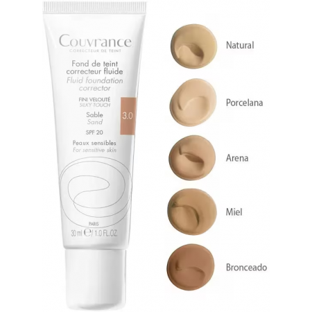 AVENE COUVRANCE MAQUILLAJE FLUIDO SPF20 ARENA 3.0 30 ML