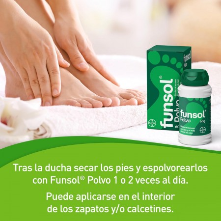 FUNSOL DUPLO POLVO PARA PIES  2 X 60G