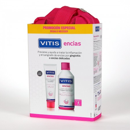 VITIS ENCIAS PACK COLUTORIO ENCIAS 500 ML + ENCIAS PASTA DENTIFRICA 100ML
