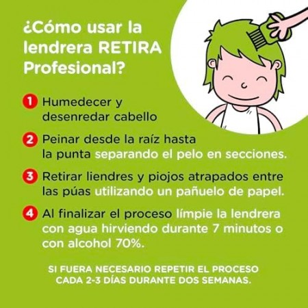 OTC ANTIPIOJOS LENDRERA ESTRIADA PROFESIONAL 1 PEINE