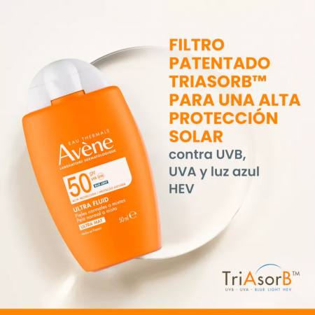 AVENE ULTRA FLUID ALTA PROTECCION SPF50 INVISIBLE 50 ML