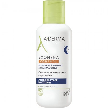 A-DERMA EXOMEGA CREMA NOCHE REPARADORA Y EMOLIENTE 400 ML