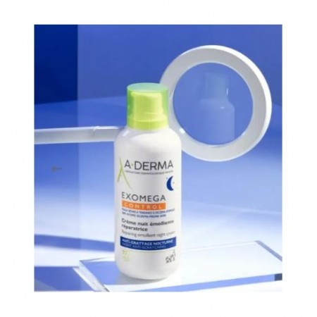 A-DERMA EXOMEGA CREMA NOCHE REPARADORA Y EMOLIENTE 400 ML