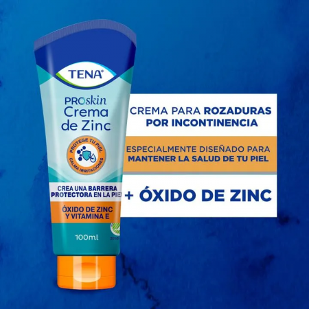 TENA PROSKIN ZINC CREAM SIN PERFUME CREMA 100 ML