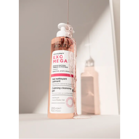 A-DERMA EXOMEGA FACIAL GEL LIMPIADOR CALMANTE 200 ML