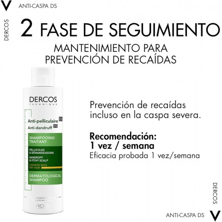 DERCOS CHAMPU ANTICASPA CABELLO SECO 390 ML