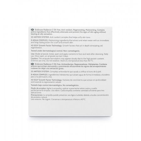 ENDOCARE RADIANCE C OIL FREE PIEL MIXTA/GRASA 30 AMPOLLAS 2 ML