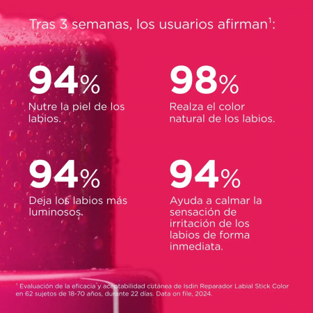 ISDIN REPARADOR LABIAL STICK COLOR ROSA 4 G