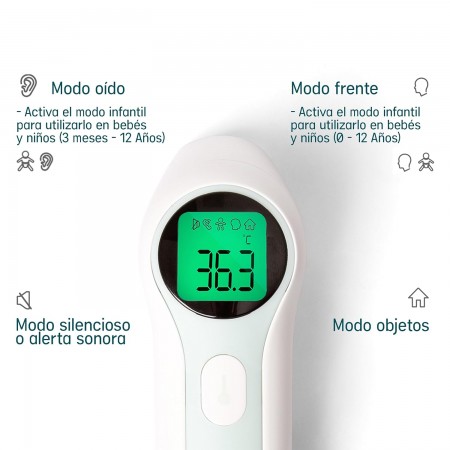 SUAVINEX TERMOMETRO DIGITAL INFRARROJOS SIN CONTACTO FRENTE Y OIDO
