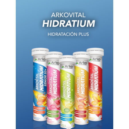 ARKOVITAL HIDRATIUM 24 COMPRIMIDOS EFERVESCENTES SABOR LIMON