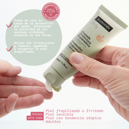 SUAVINEX POMADA PROTECTORA REPARADORA CALMANTE CON PANTENOL 100 ML