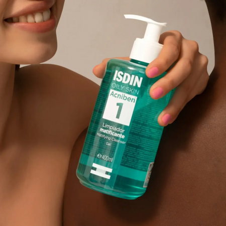 ISDIN OILY SKIN ACNIBEN LIMPIADOR MATIFICANTE GEL 400 ML