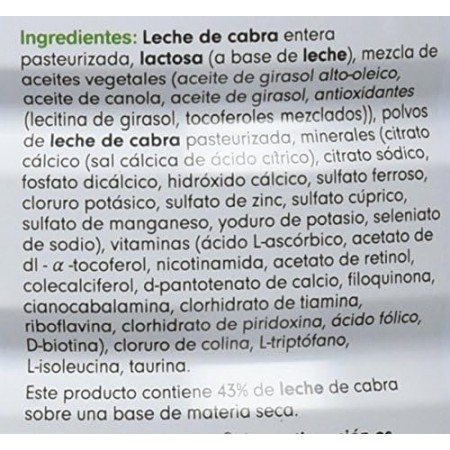 CAPRICARE 2 PREPARADO LACTANTES +6 MESES LECHE DE CABRA 800 G
