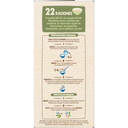 NESTLE PAPILLA 8 CEREALES 0% AZUCARES AÑADIDOS +6 MESES 330 G