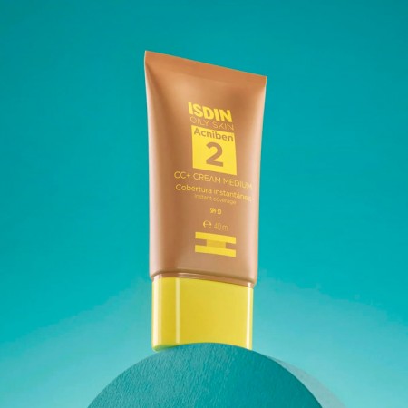 ISDIN OILY SKIN ACNIBEN CC+ CREAM 1 TUBO 40 ML COLOR MEDIUM