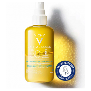 VICHY CAPITAL SOLEIL AGUA PROTECCION SOLAR HIDRATANTE SPF50 200 ML