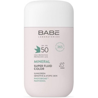 BABE MINERAL SUPER FLUID COLOR SUNSCREEN SPF50 FLUIDO CON COLOR 50 ML