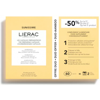 LIERAC SUNISSIME DUPLO CAPSULAS PREPARADORAS 30 + 30 CAPSULAS