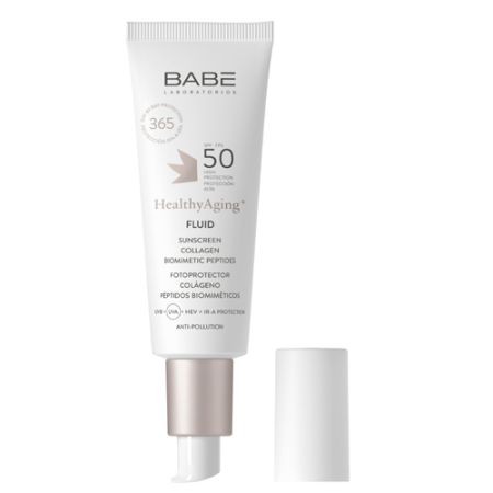 BABE HEALTHYAGING+ FLUID FOTOPROTECTOR SPF50 COLAGENO Y PEPTIDOS 40 ML