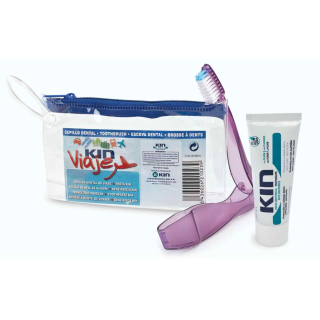 KIN SET DENTAL DE VIAJE ADULTO: KIN PASTA DENTIFRICA + CEPILLO COMPACTO