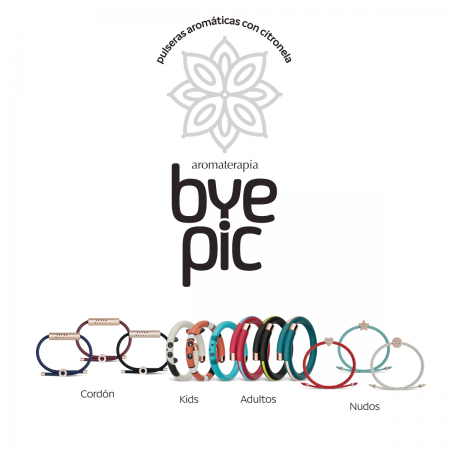 BYE PIC PULSERA AROMATICA DE CITRONELA NUDO TRENZADO ADULTO