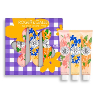 ROGER & GALLET SET CREMAS DE MANOS NEROLI + VAINILLE SOLEIL + FLEUR DE FIGUIER 3 X 30ML