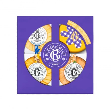ROGER & GALLET SET PASTILLAS PERFUMADAS DE  JABON VAINILLE S + NEROLI + B D'ORANGE 3 X 100 GR