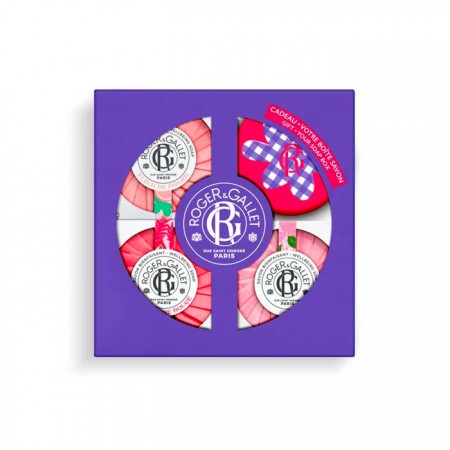 ROGER & GALLET SET PASTILLAS DE JABON FLEUR DE FIGUIER + GINGER ROUGE + ROSE 3 X 100GR