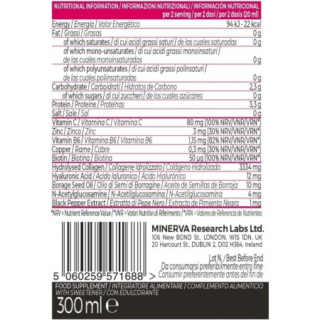 COLLAGEN SUPERDOSE SKIN CARE PIEL RADIANTE SABOR MELOCOTON SOLUCION ORAL 300 ML