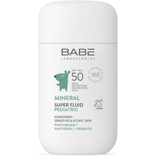 BABE MINERAL SUPER FLUID PEDIATRIC SUNSCREEN SPF 50 FLUIDO 50 ML