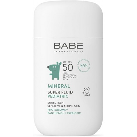 BABE MINERAL SUPER FLUID PEDIATRIC SUNSCREEN SPF 50 FLUIDO 50 ML