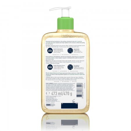 CERAVE LIMPIADOR ACEITE ESPUMOSO HIDRATANTE 473 ML
