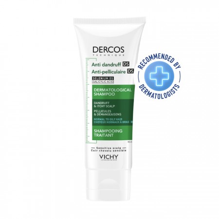 DERCOS CHAMPU ANTICASPA CABELLO GRASO 95 ML FORMATO VIAJE