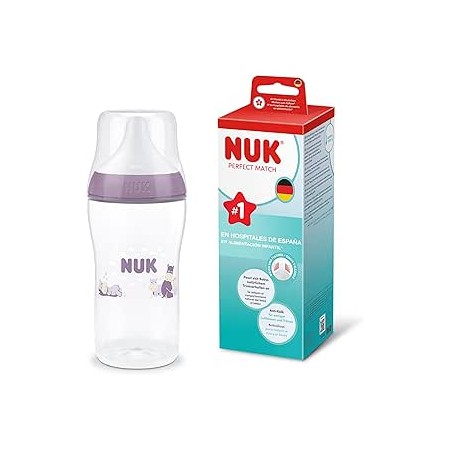NUK BIBERON PP SILICONA PERFECT MATCH FLUJO M 1 UNIDAD 260 ML