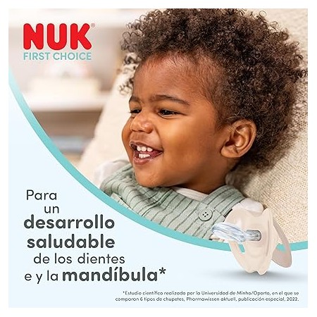 NUK CHUPETE SILICONA FIRST CHOICE 0 - 6 MESES 2 UNIDADES SURTIDO