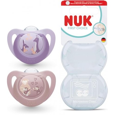 NUK CHUPETE SILICONA FIRST CHOICE 6 - 18 MESES 2 UNIDADES SURTIDO