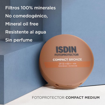 ISDIN FOTOPROTECTOR COMPACT SPF 50+ MAQUILLAJE BRONCE 10 G