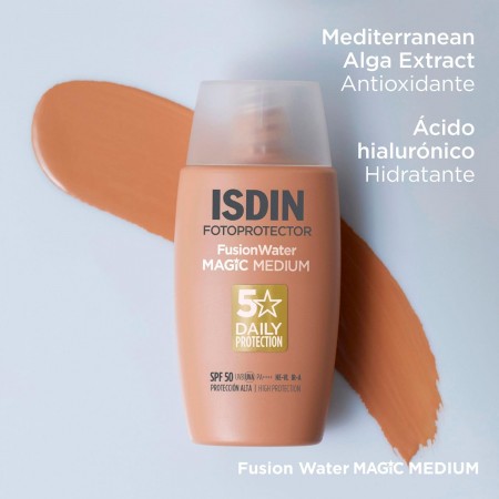 ISDIN FOTOPROTECTOR SPF50 FUSION WATER COLOR MEDIUM 50 ML