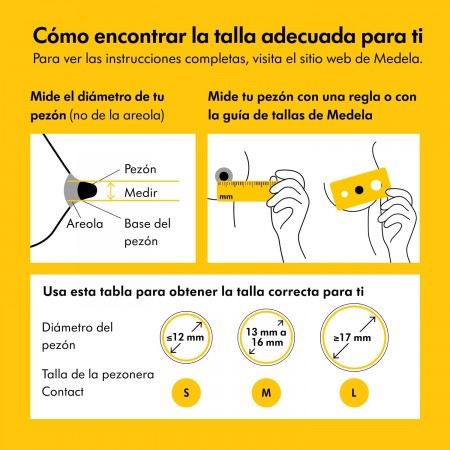 MEDELA PEZONERAS TALLA S 16MM 2 UNIDADES