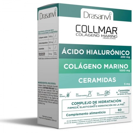 DRASANVI COLLMAR COLAGENO MARINO ACIDO HIALURONICO  + CERAMIDAS 60 COMPRIMIDOS