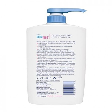 SEBAMED BABY LECHE CORPORAL 750 ML
