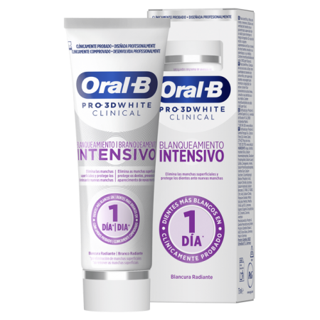 ORAL-B 3DWHITE PASTA DENTAL CLINICAL BLANCURA RADIANTE 75 ML
