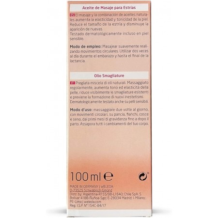 WELEDA ACEITE DE MASAJE ANTIESTRIAS 100 ML