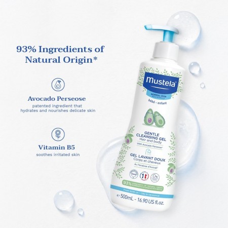 MUSTELA DUPLO GEL DERMOLIMPIADOR SUAVE 2 X 500 ML